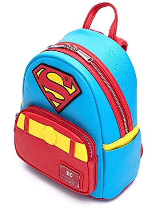 Loungefly DC Comics Classic Superman Cosplay Faux Leather Mini Backpack