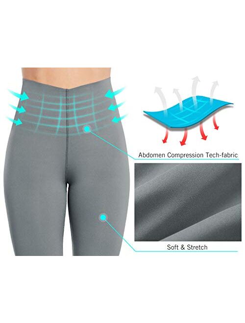 BALEAF Women's Shapewear Postpartum V Leggings for Women Slimming Compression High Waisted Seamless Shaping Pants