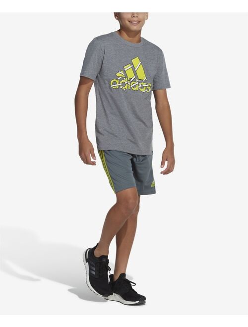 Adidas Big Boys Shoelace Htr T-shirt