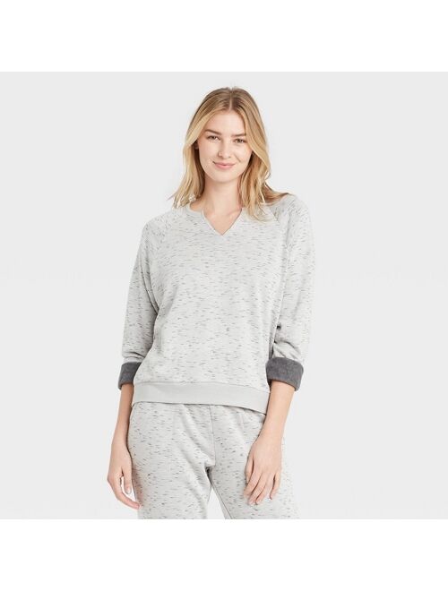 Women's Two-Toned Fleece Lounge Sweatshirt - Stars Above™