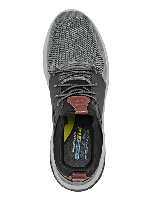 SKECHERS Men's Delson 3.0 - Cicada Wide-Width Slip-On Casual Sneakers
