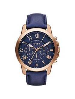 Men's Chronograph Quartz Watch, Leather