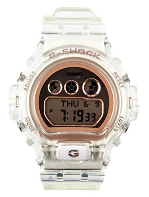 Ladies' Casio G-Shock S-Series Rose Gold Transparent Resin Watch GMDS6900SR-7