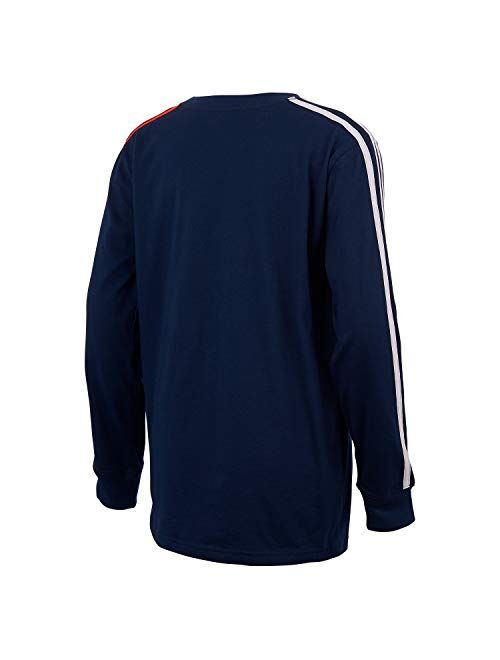 adidas Boys' Long Sleeve Cotton Jersey T-Shirt Tee