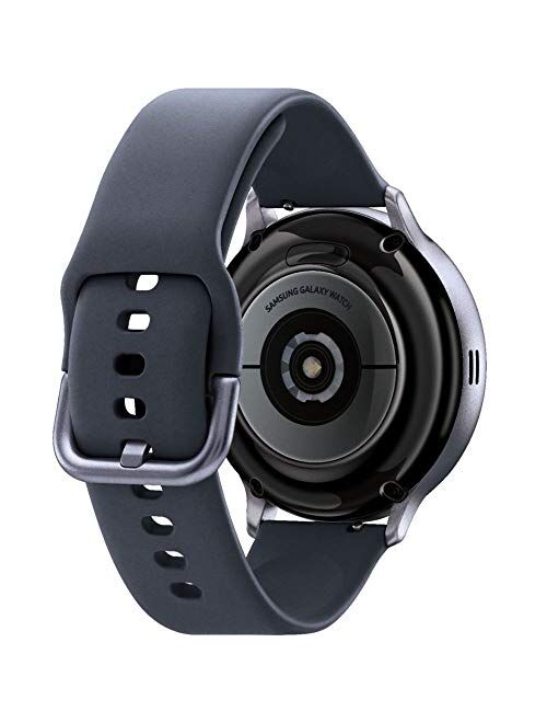 SAMSUNG Galaxy Watch Active2 (Silicon Strap + Aluminum Bezel) Bluetooth - International (Aqua Black, R820-44mm)