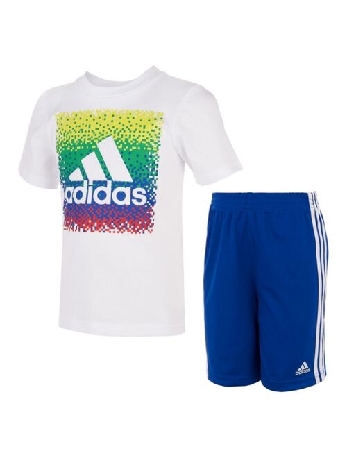 Adidas Toddler Boys Graphic T-shirt and Shorts Set, 2 Piece