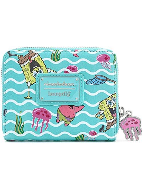 Loungefly x Nickelodeon Spongebob Jelly Fishing Zip-Around Wallet