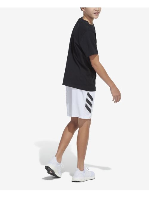 Adidas Big Boys Short Sleeve Sport Stripe Tee