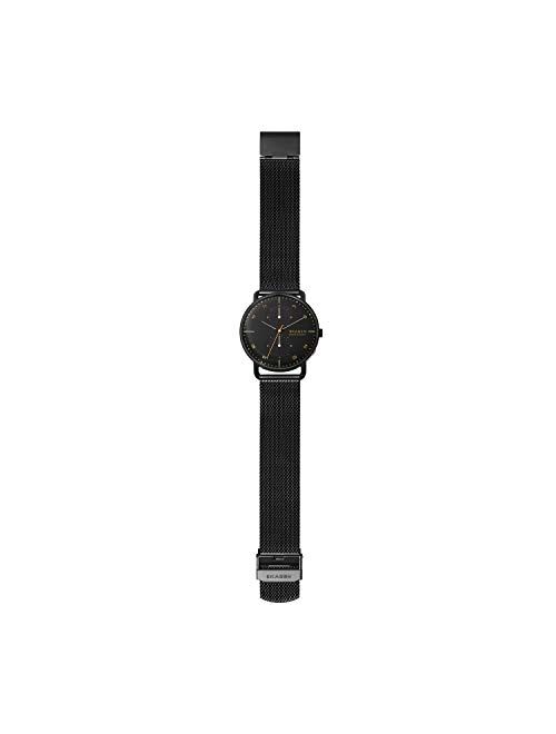 Skagen Horizont Quartz Stainless Steel Dual Timezone Casual Watch