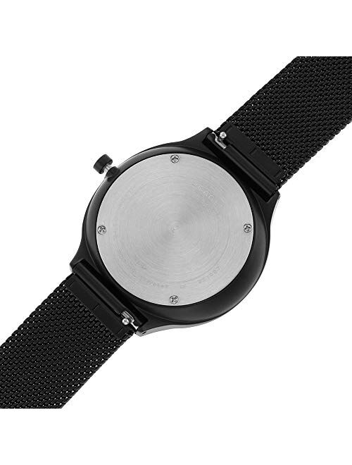 Skagen Grenen Stainless Steel Quartz Three-Hand Date Watch With Leather or Steel Mesh Strap