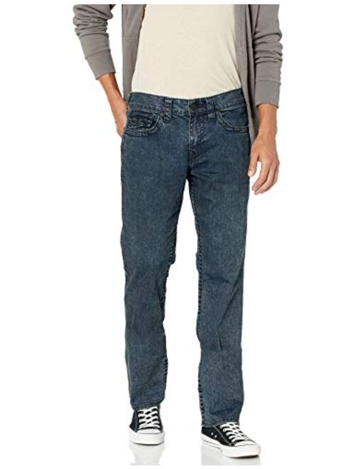 True Religion Men's Ricky Low Rise Straight Leg Jean with Back Flap Pockets