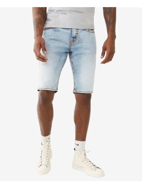 True Religion Men's Rocco Skinny Fit Shorts with Back Flap Pockets