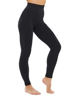 DINNAPE Thick Tummy Control Fleece Lined Leggings for Women High Waisted Soft Warm Yoga Seamless Leggings