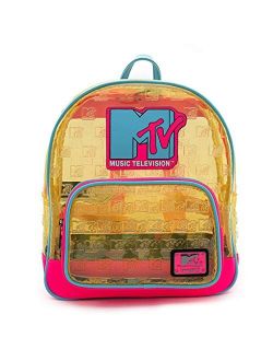 MTV Clear Neon PVC Mini Backpack