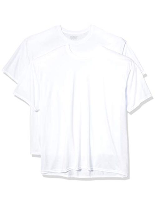 Gildan Men's Moisture Wicking Quick Dry Polyester Performance T-Shirt, 2-Pack