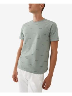 Men's Allover Arch Logo Short Sleeve Crewneck Tee