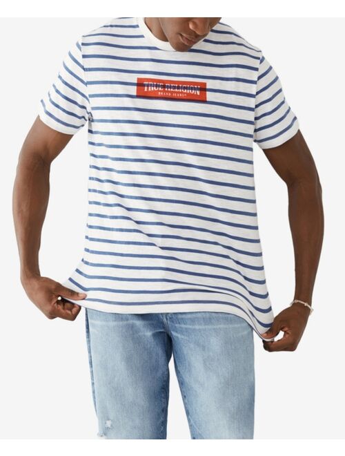 True Religion Men's Striped Logo T-shirt