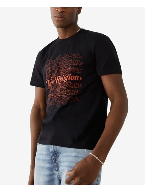 True Religion Men's Waterfall Logo T-shirt