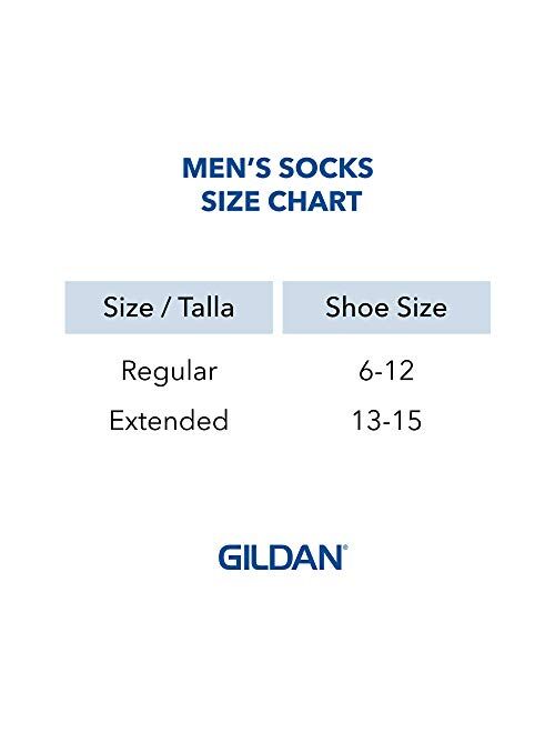 Gildan mens Cotton Crew Socks, 10 Pair