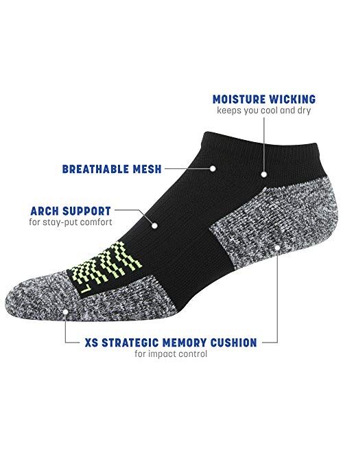 Gildan mens Strategic Cushion No Show Socks