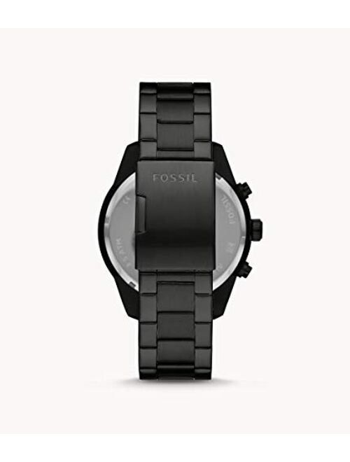 Fossil Brox Multifunction Black Stainless Steel Watch BQ2532