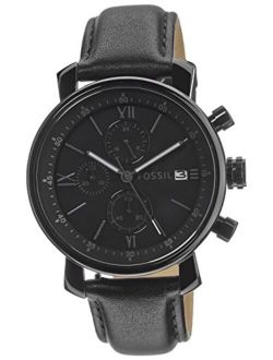 Rhett Chronograph Black Leather Watch BQ1703