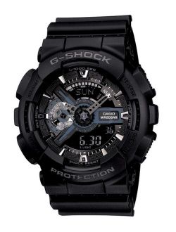 Men's Analog Digital Black Resin Strap Watch, 55mm GA110-1B