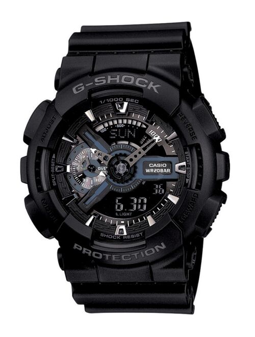 Casio Men's Analog Digital Black Resin Strap Watch, 55mm GA110-1B