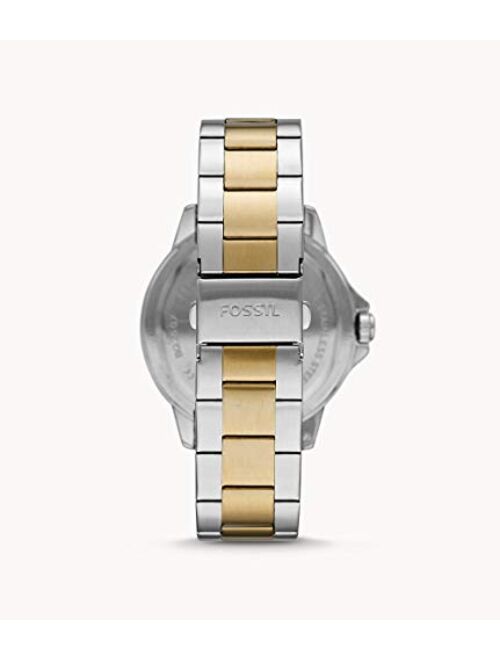 Fossil Bannon Three-Hand Date Gold-Tone Stainless Steel Watch BQ2507