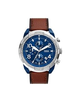 Bronson Chronograph Leather Watch FS5829