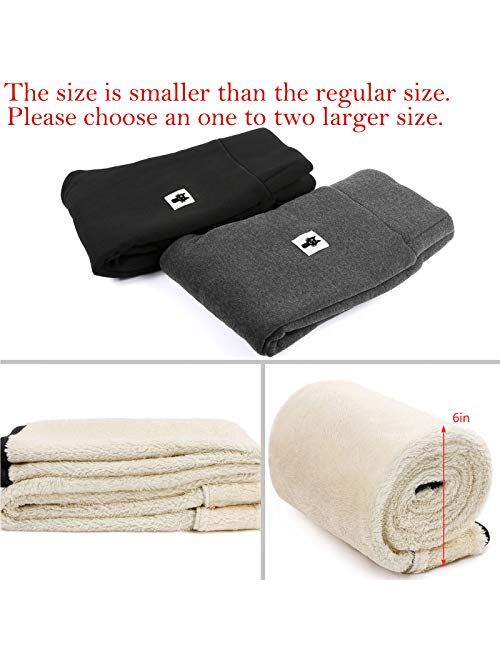 MIKIMIQI Super Thick Cashmere Leggings for Women, Polyester Sherpa Winter Leggings, Warm Elastic Slim Thermal Pants