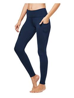 FitsT4 Women's High Waisted Fleece Lined Warm Thermal Legging Tights Winter Yoga Pants with Pockets