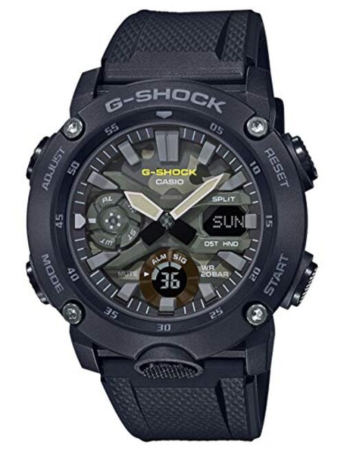 Men's Casio G-Shock Analog-Digital Carbon-Resin Camoflauge Dial Watch GA2000SU-1A