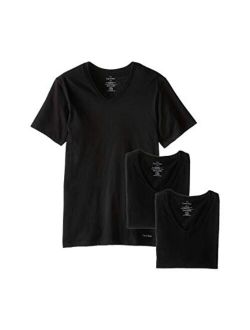 Men`s Slim Fit V-Neck T-Shirts, 3-Pack