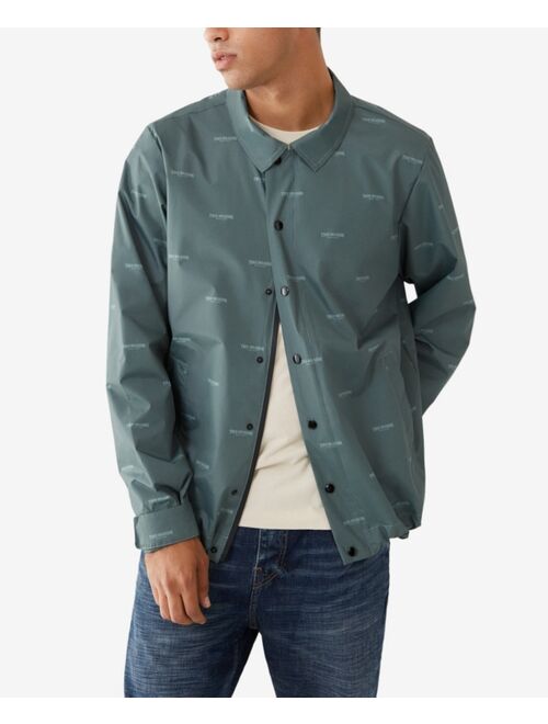 True Religion Men's Coaches All Over Printed Jacket