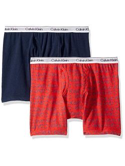 Boys' Little Ck Cotton Assorted Boxer Briefs Underwear, 2 Pack