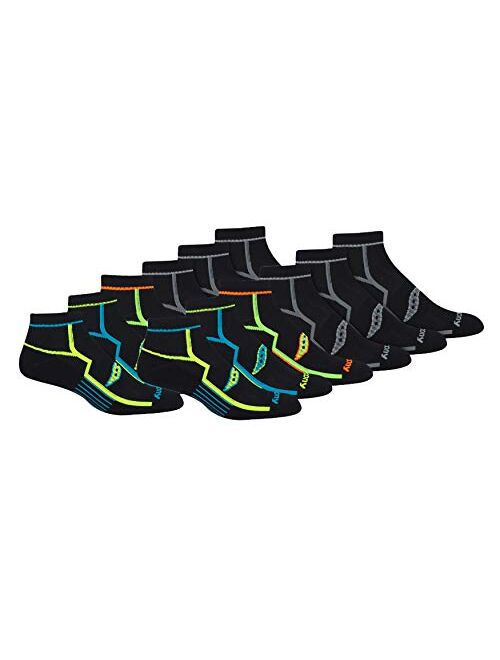 Saucony Men's Multi-Pack Bolt Performance Quarter Socks