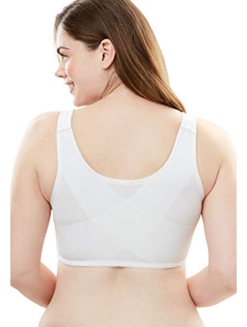 Comfort Choice Women's Plus Size Stay-Cool Wireless Posture Corrector Bra