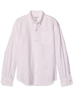 Boys' Uniform Long-Sleeve Woven Oxford Button-Down Shirts