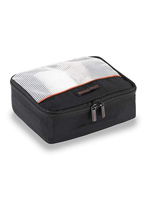 Briggs & Riley 3 Pack Zippered Packing Cubes/Luggage Organizers for Travel, Black, Large