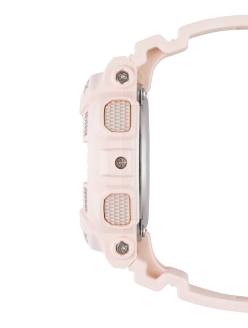 Casio G-Shock Analog-Digital Blush S Peach Resin Strap Watch 46mm GMAS120MF-4A