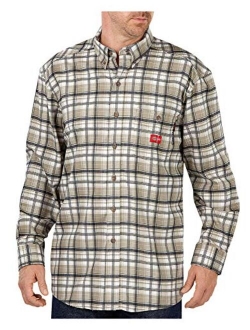 Men's Flame-Resistant Long Sleeve Plaid Shirt