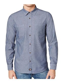 Mens Slim Fit Casual Button-Down Shirt