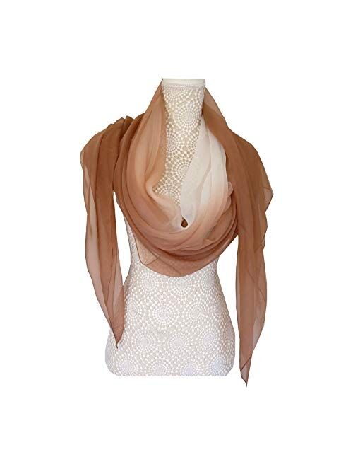 ORUAZ Large lightweight womens fashion scarves, wrap, shawl in gift packaging 70X55 inch.
