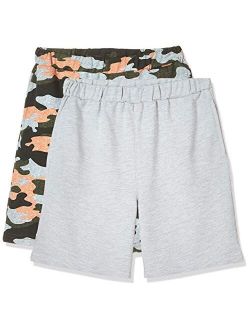 Kids Unisex 2 Packs Casual Shorts for Boys and Girl 4-12 Years