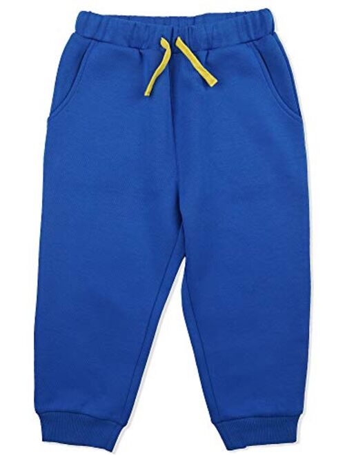 Kid Nation Kids Unisex Sport Fabric Cropped Pants with Pockets Athletic Jogger Pants for Boys and Girls 4-12 Years
