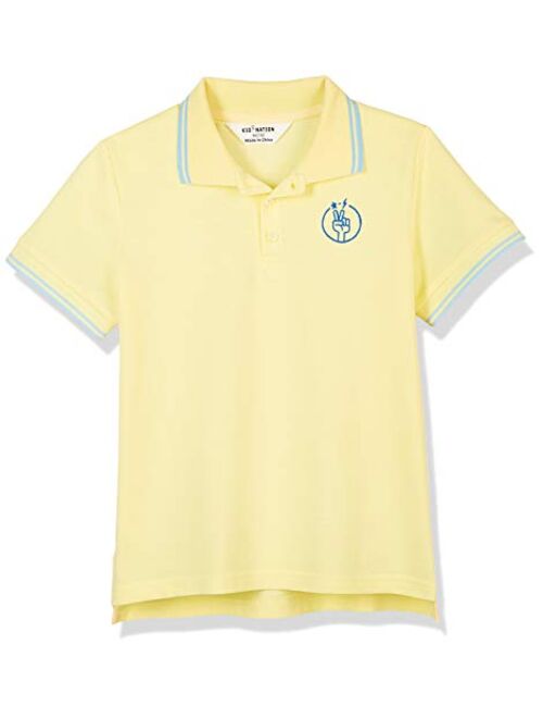 Kid Nation Unisex Kids Short Sleeve Performance Polo Shirt for Boys and Girls 4-12 Years