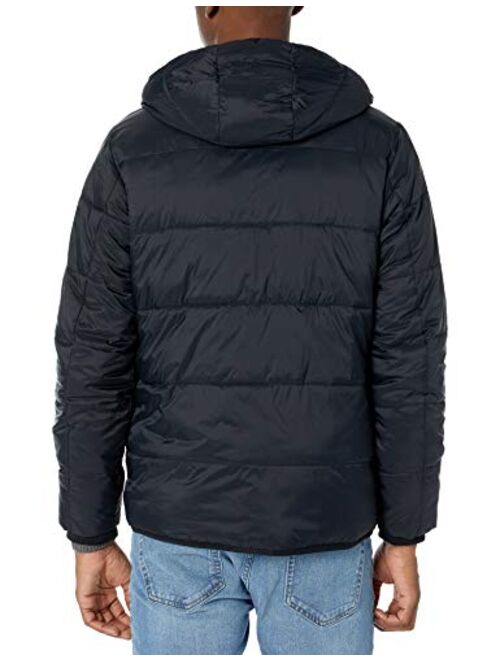 Amazon Essentials Men's Long-Sleeve Water-Resistant Sherpa-Lined Puffer Jacket