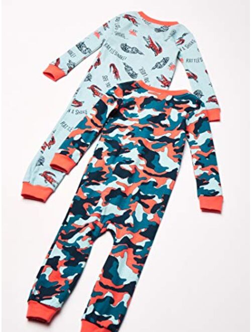 Amazon Essentials Boys Snug-Fit Cotton Footless Sleeper Pajamas