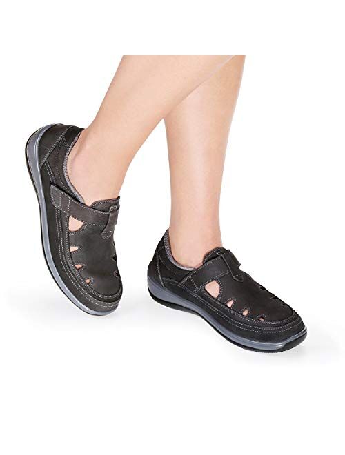 Orthofeet Proven Heel and Foot Pain Relief. Extended Widths. Best Orthopedic Bunions Diabetic Arthritis Women's Leather Shoes Serene